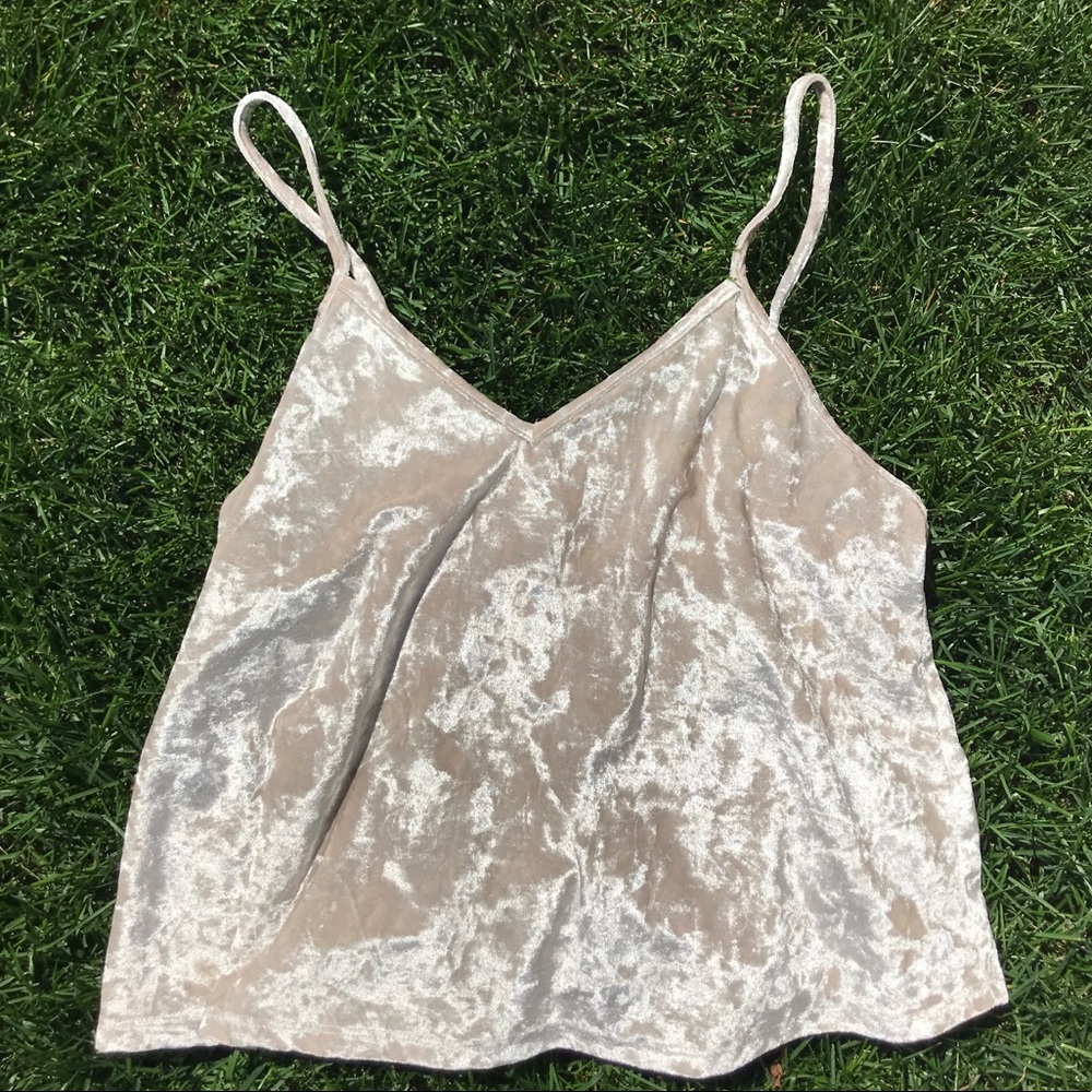 Crushed Velvet Tank Top